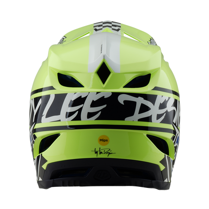 MTB-Helm TROY LEE DESIGNS D4 POLYACRYLITE MIPS FIFTY 50 Gelb/Blau