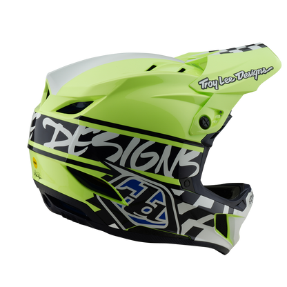 MTB-Helm TROY LEE DESIGNS D4 POLYACRYLITE MIPS FIFTY 50 Gelb/Blau