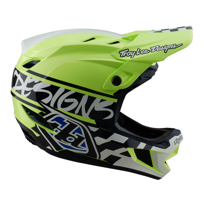 MTB-Helm TROY LEE DESIGNS D4 POLYACRYLITE MIPS FIFTY 50 Gelb/Blau