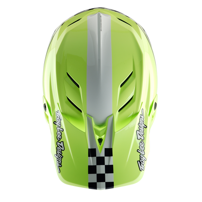 MTB-Helm TROY LEE DESIGNS D4 POLYACRYLITE MIPS FIFTY 50 Gelb/Blau