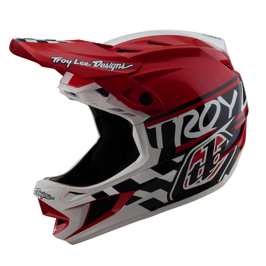 MTB-Helm TROY LEE DESIGNS D4 POLYACRYLITE FIFTY 50 Weiß/Rot