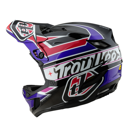 MTB-Helm TROY LEE DESIGNS D4 POLYACRYLITE MIPS LINEAR Schwarz