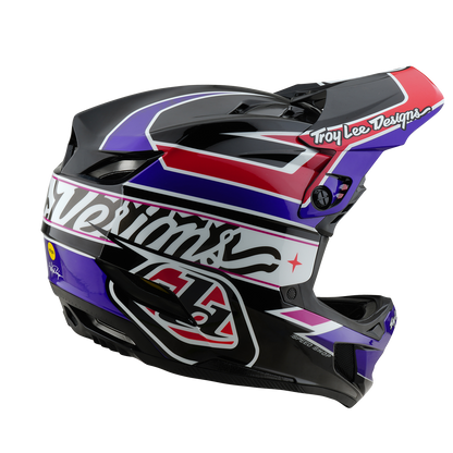 MTB-Helm TROY LEE DESIGNS D4 POLYACRYLITE MIPS LINEAR Schwarz