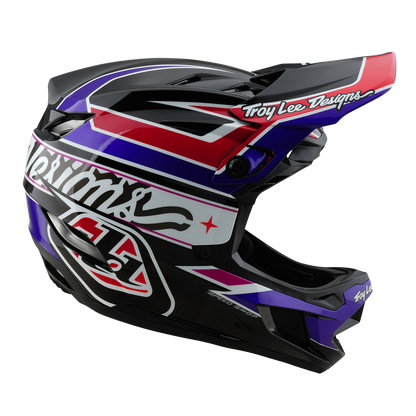 MTB-Helm TROY LEE DESIGNS D4 POLYACRYLITE MIPS LINEAR Schwarz