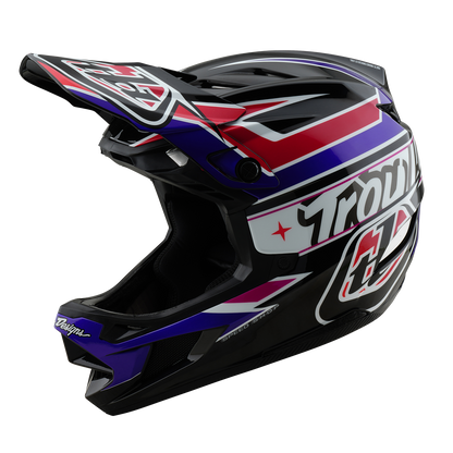 MTB-Helm TROY LEE DESIGNS D4 POLYACRYLITE MIPS LINEAR Schwarz