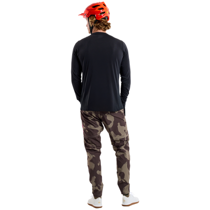 Trikot TROY LEE DESIGNS SKYLINE RIDE TEE SIGNATURE Langarm Schwarz