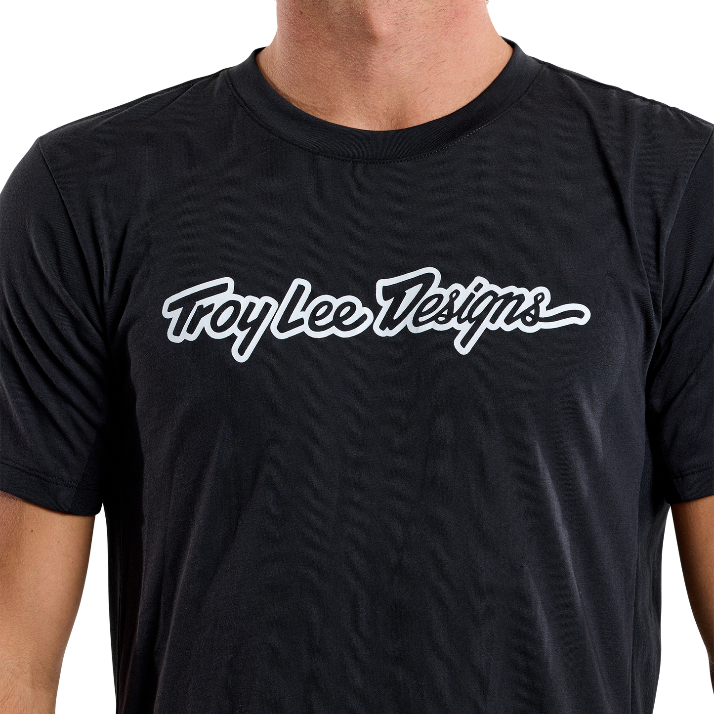 TROY LEE DESIGNS SKYLINE RIDE TEE SIGNATURE Kurzarmtrikot Schwarz 2025