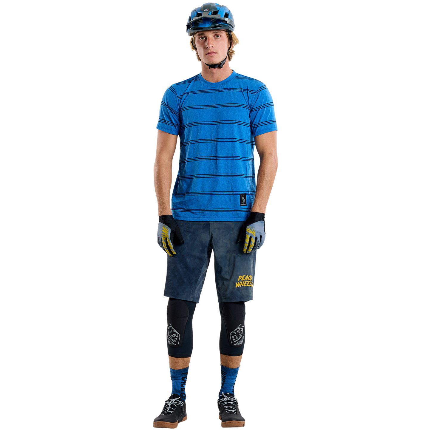 TROY LEE DESIGNS SKYLINE RIDE TEE WASH OUT Kurzarmtrikot Blau 2025