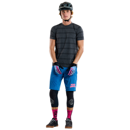 Trikot TROY LEE DESIGNS SKYLINE RIDE TEE WASH OUT Kurzarm Grau