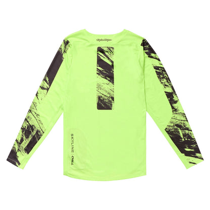 Trikot TROY LEE DESIGNS SKYLINE CHILL ROCKSLIDE Lange Ärmel Gelb