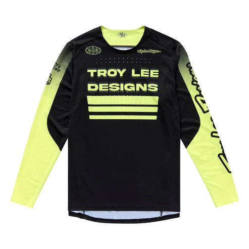 TROY LEE DESIGNS SPRINT Langarmtrikot Schwarz/Gelb