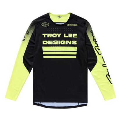 Trikot TROY LEE DESIGNS SPRINT Langarm Schwarz/Gelb