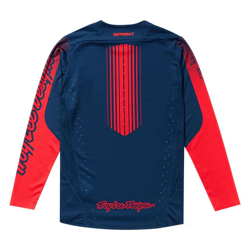 TROY LEE DESIGNS SPRINT Langarm Trikot Blau/Rot