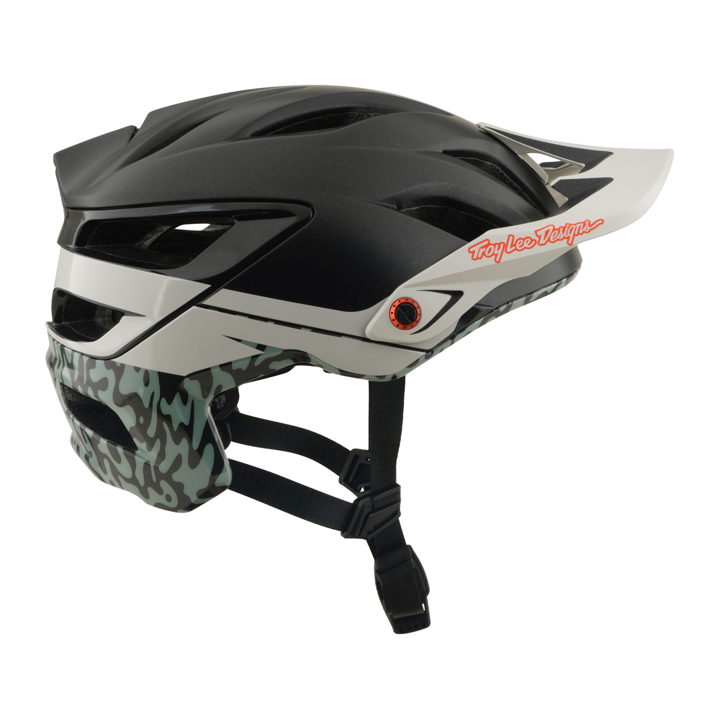 MTB-Helm TROY LEE DESIGNS A3 MIPS HALO PUMICE Charcoal/Weiß