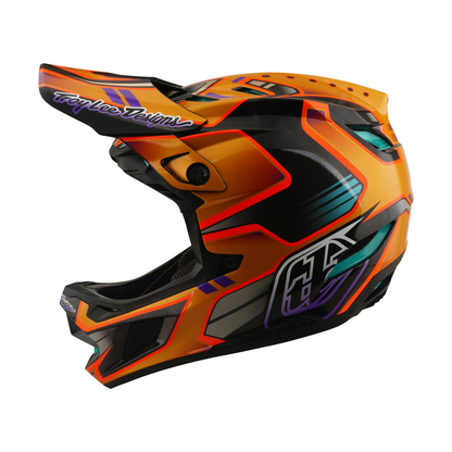 MTB-Helm TROY LEE DESIGNS D4 CARBON MIPS Crest Gold