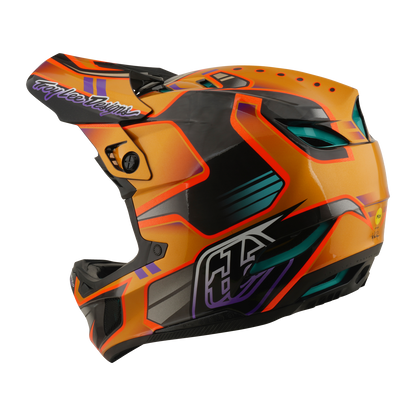 MTB-Helm TROY LEE DESIGNS D4 CARBON MIPS Crest Gold