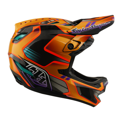 MTB-Helm TROY LEE DESIGNS D4 CARBON MIPS Crest Gold