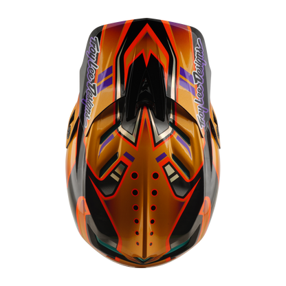 MTB-Helm TROY LEE DESIGNS D4 CARBON MIPS Crest Gold
