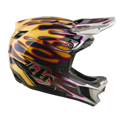MTB-Helm TROY LEE DESIGNS D4 CARBON MIPS Overspray Gold/Schwarz