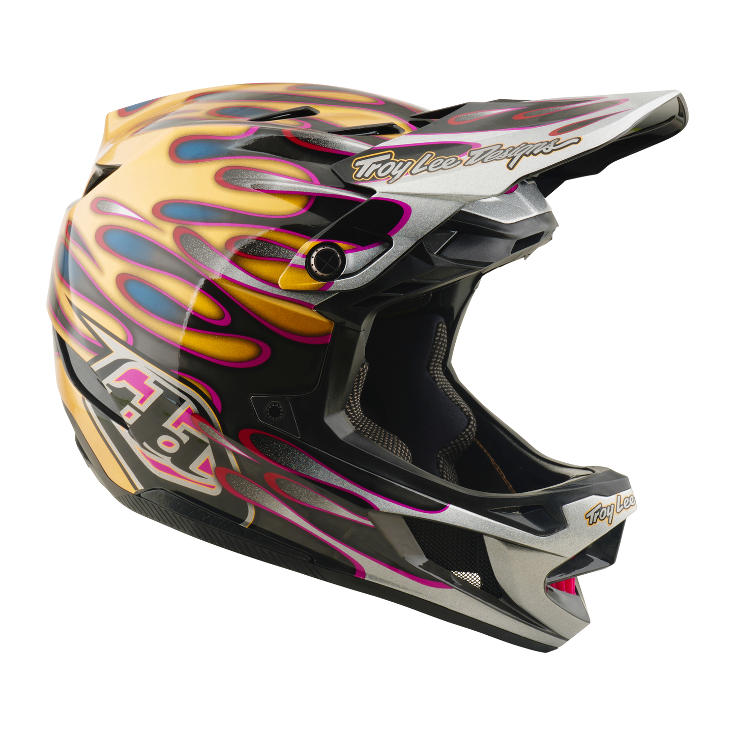 MTB-Helm TROY LEE DESIGNS D4 CARBON MIPS Overspray Gold/Schwarz
