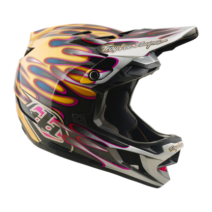 MTB-Helm TROY LEE DESIGNS D4 CARBON MIPS Overspray Gold/Schwarz