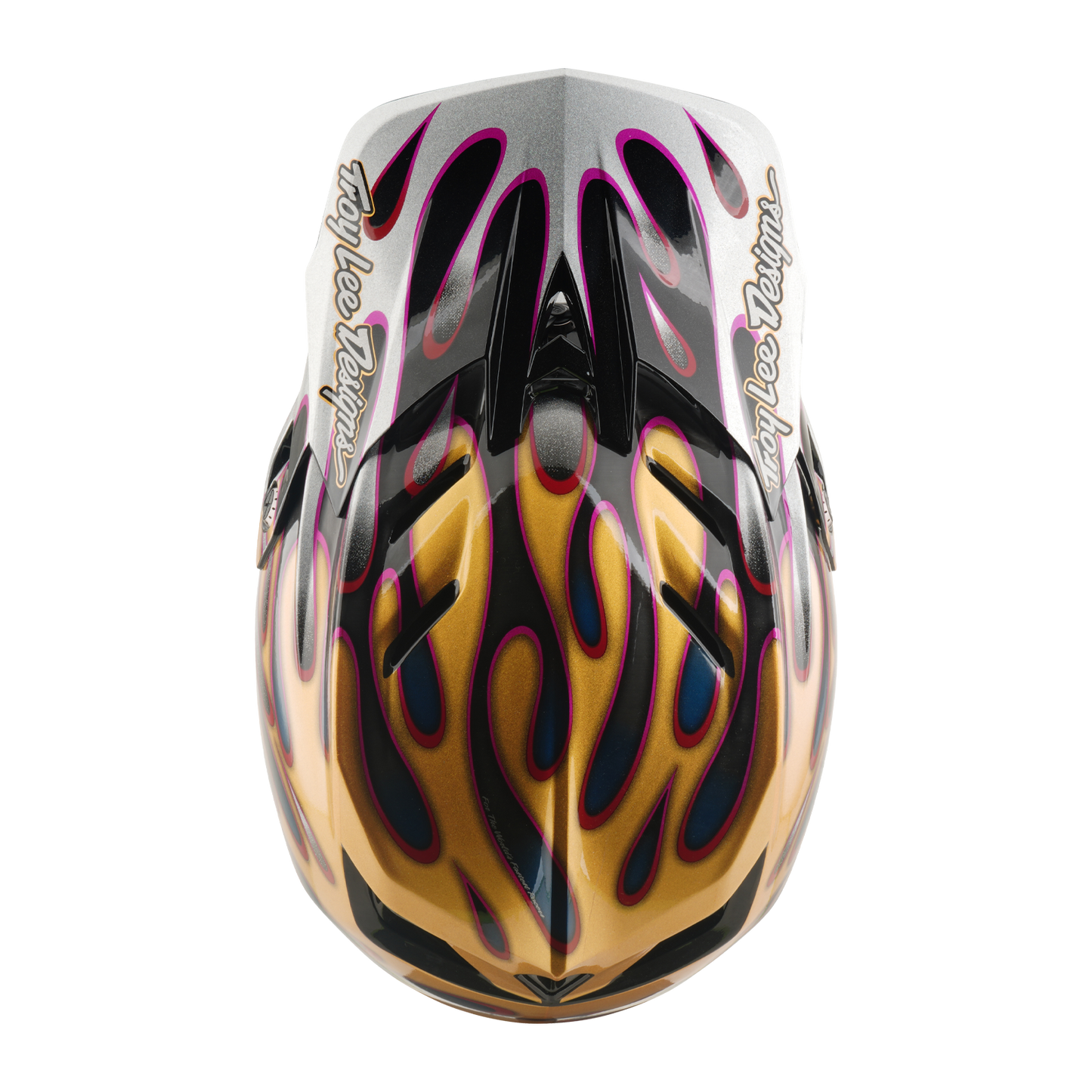 MTB-Helm TROY LEE DESIGNS D4 CARBON MIPS Overspray Gold/Schwarz