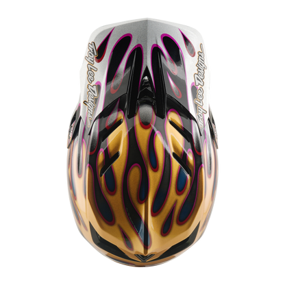 MTB-Helm TROY LEE DESIGNS D4 CARBON MIPS Overspray Gold/Schwarz
