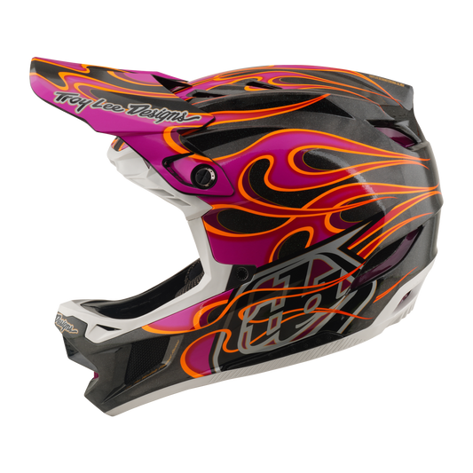 Mountainbike-Helm TROY LEE DESIGNS D4 CARBON MIPS Torched Carbon/Magenta