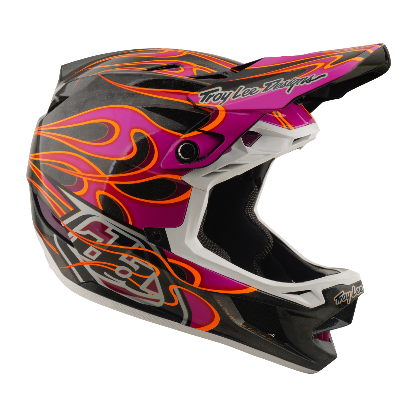 Mountainbike-Helm TROY LEE DESIGNS D4 CARBON MIPS Torched Carbon/Magenta