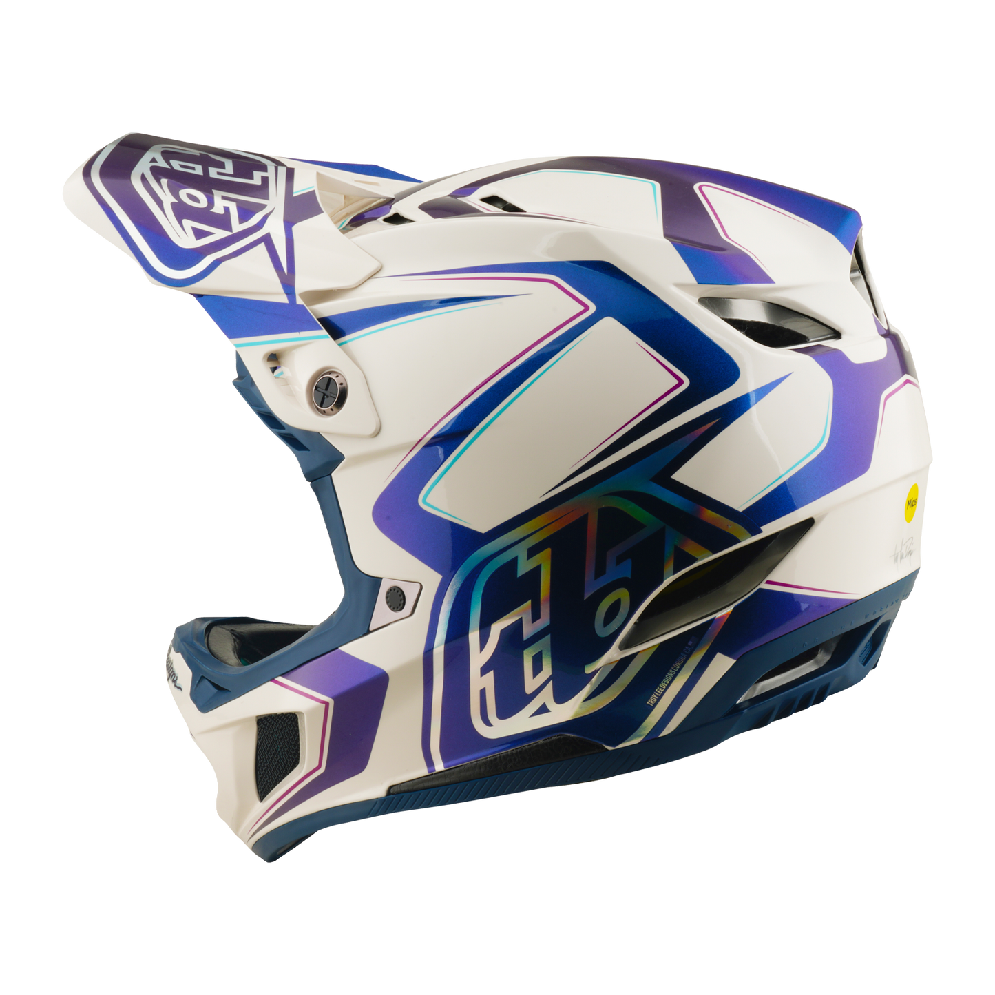 MTB-Helm TROY LEE DESIGNS D4 COMPOSITE MIPS FLARED Weiß