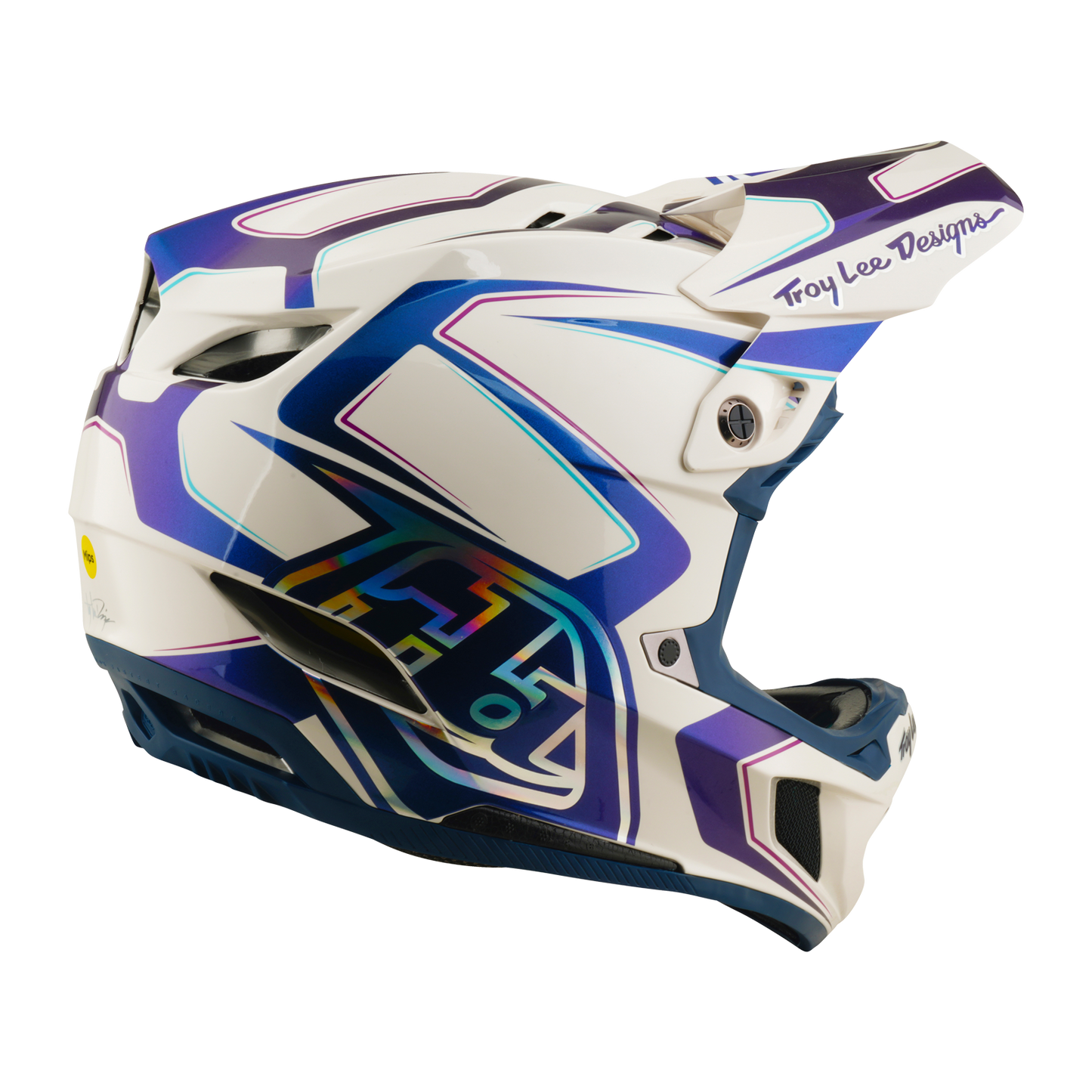 MTB-Helm TROY LEE DESIGNS D4 COMPOSITE MIPS FLARED Weiß