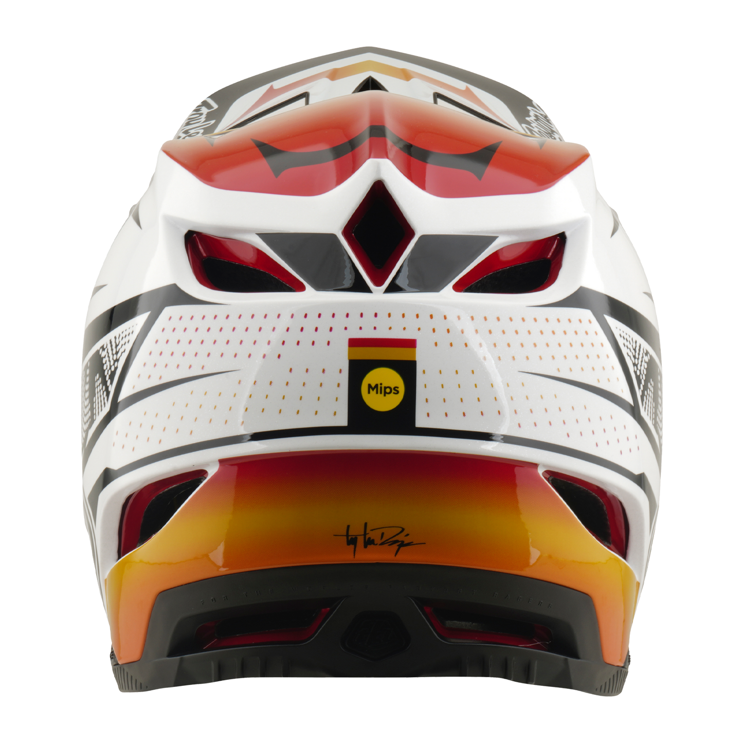 MTB-Helm TROY LEE DESIGNS D4 COMPOSITE MIPS LINED UP Weiß