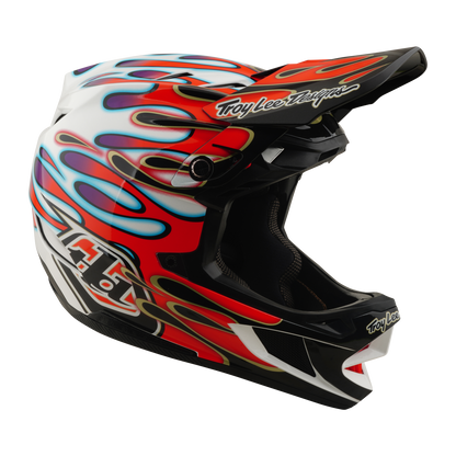MTB-Helm TROY LEE DESIGNS D4 COMPOSITE MIPS OVERSPRAY Weiß/Rot