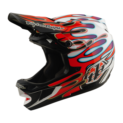 MTB-Helm TROY LEE DESIGNS D4 COMPOSITE MIPS OVERSPRAY Weiß/Rot