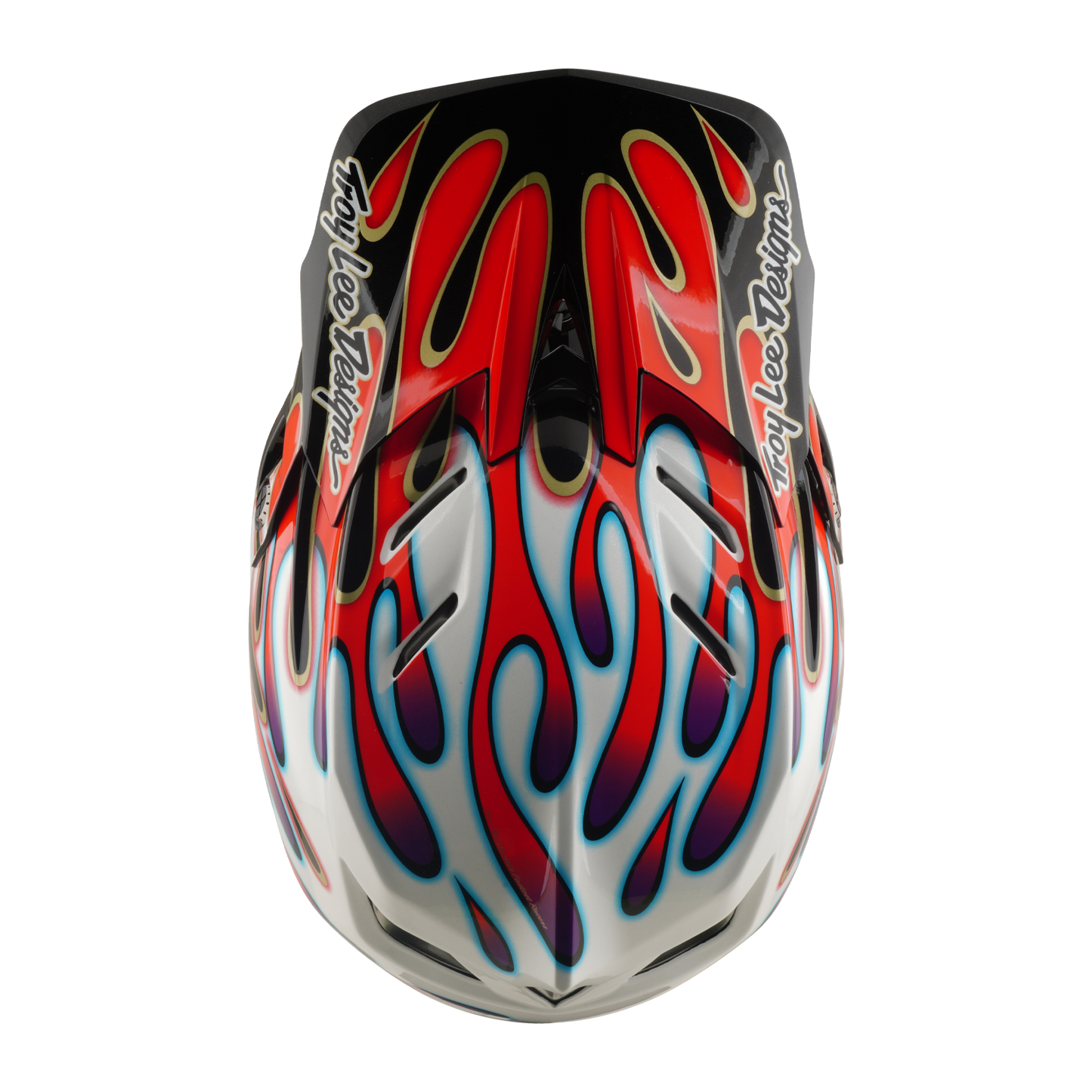 MTB-Helm TROY LEE DESIGNS D4 COMPOSITE MIPS OVERSPRAY Weiß/Rot