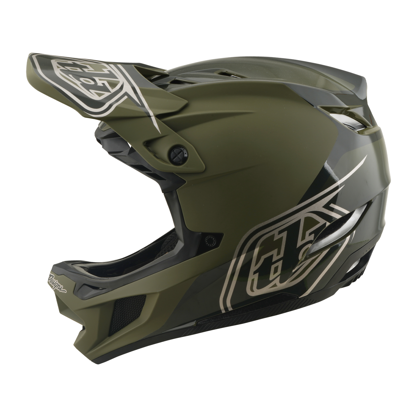 MTB-Helm TROY LEE DESIGNS D4 POLYACRYLITE MIPS SHADOW BEETLE Khaki