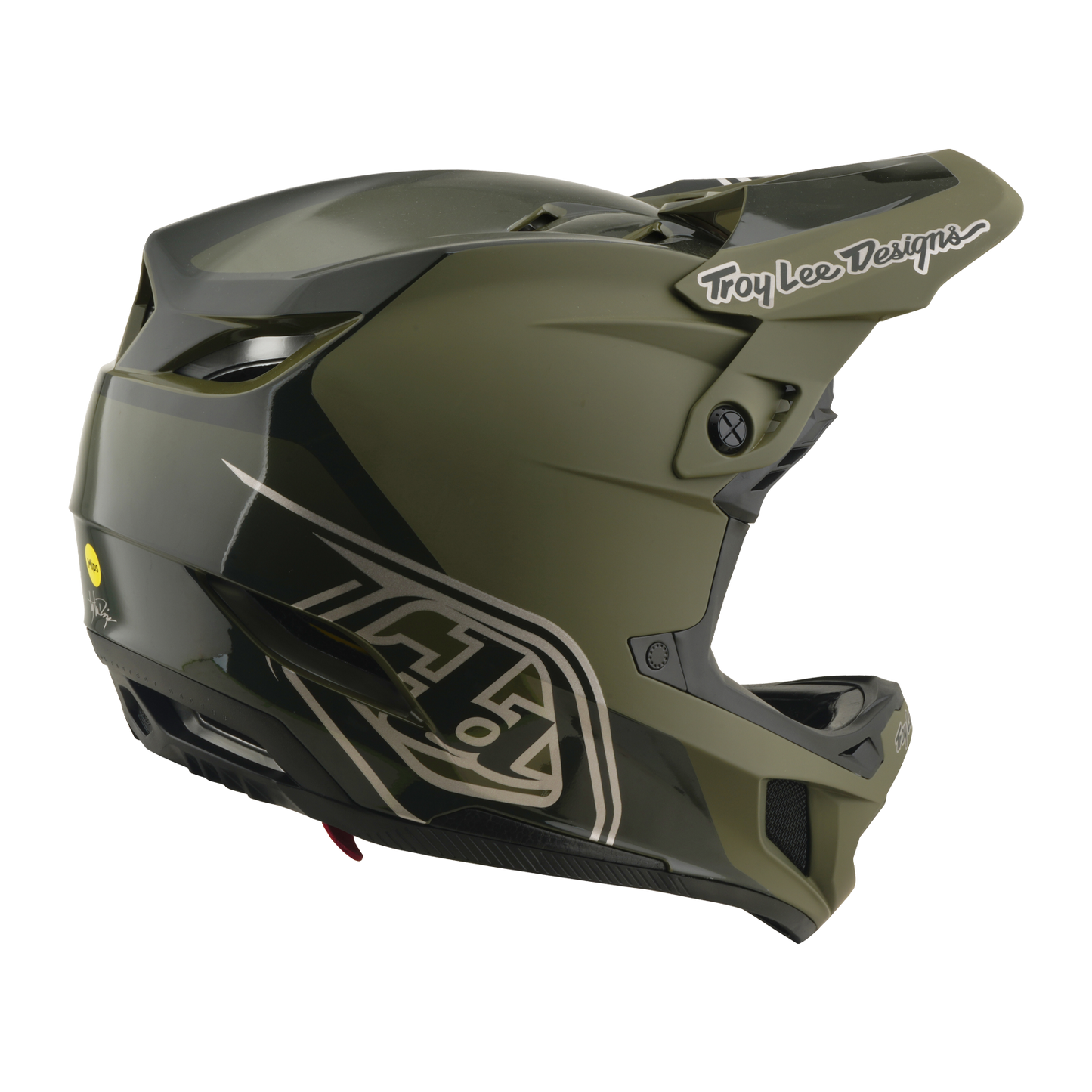MTB-Helm TROY LEE DESIGNS D4 POLYACRYLITE MIPS SHADOW BEETLE Khaki