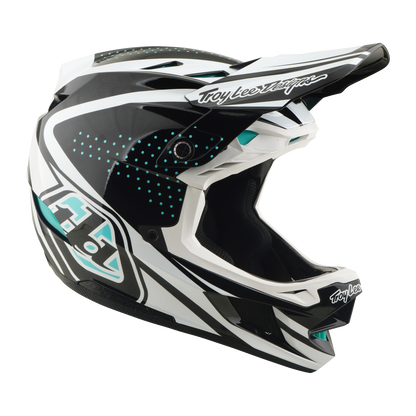 MTB-Helm TROY LEE DESIGNS D4 POLYACRYLITE MIPS THE LINE Charcoal/Weiß