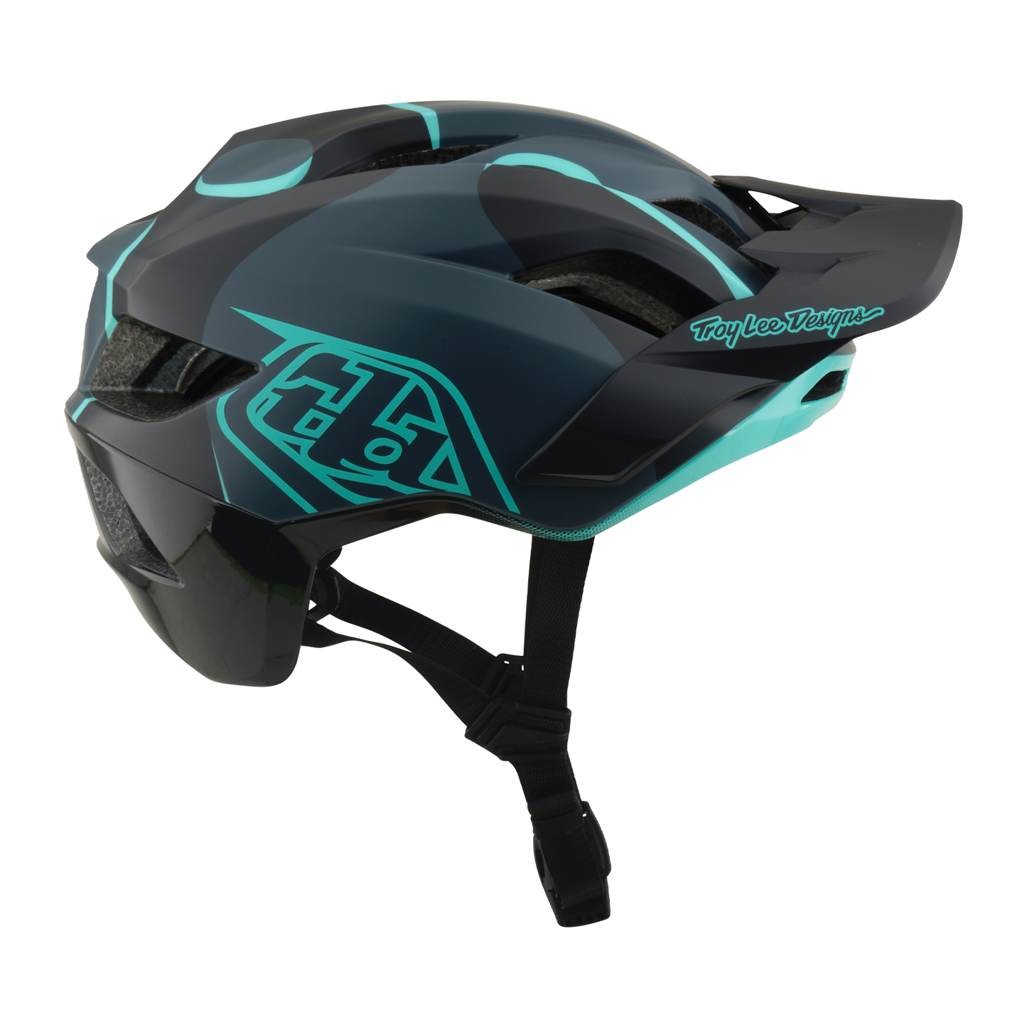 Mountainbike-Helm TROY LEE DESIGNS FLOWLINE SE MIPS BADGE Carbon/Blau
