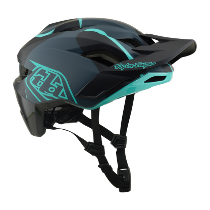 MTB-Helm TROY LEE DESIGNS FLOWLINE SE MIPS BADGE Carbon/Blau