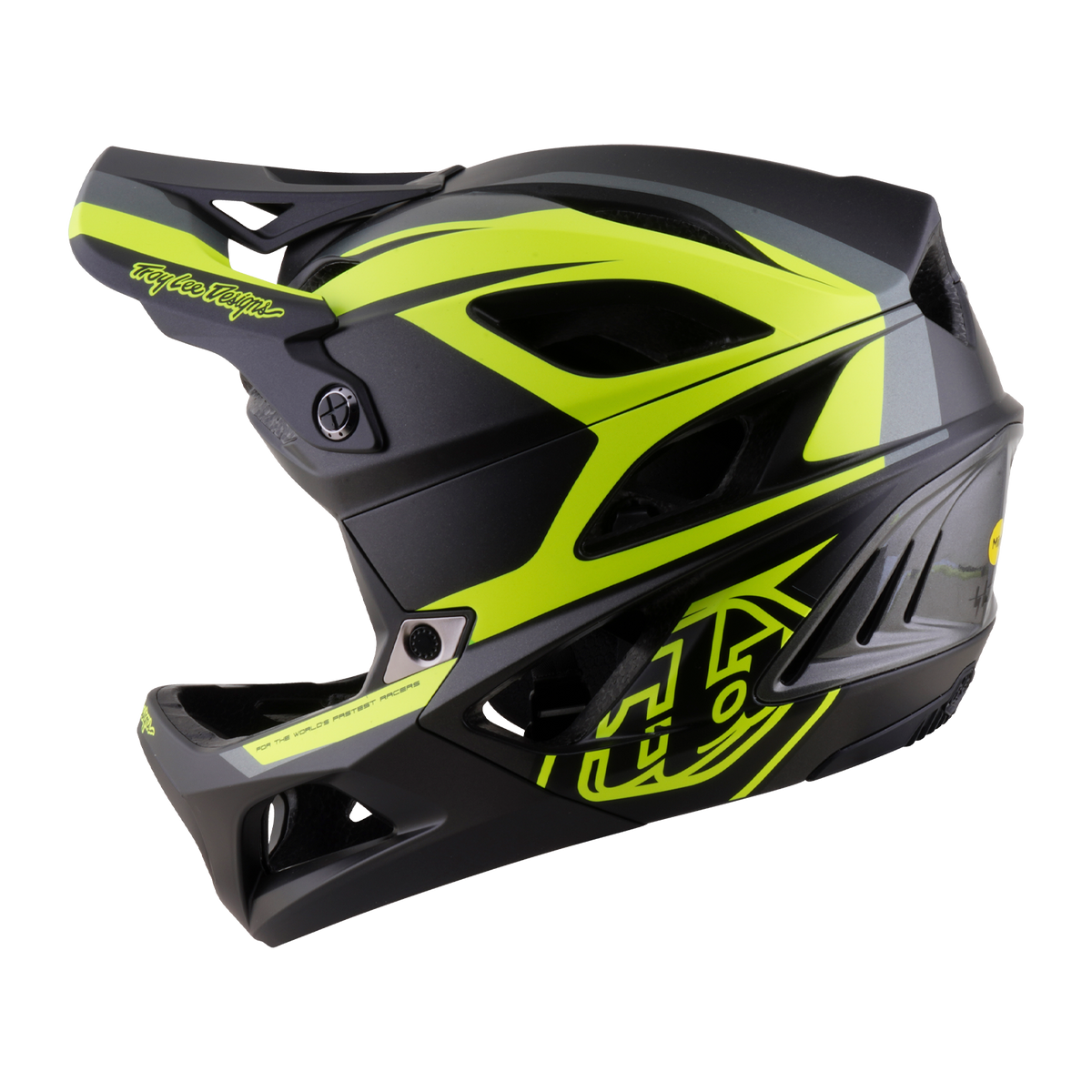 MTB-Helm TROY LEE DESIGNS STAGE 2 HIGH VIZ Anthrazit/Gelb
