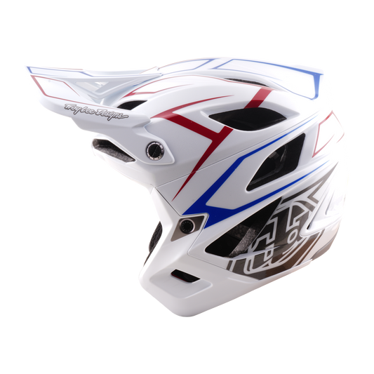 MTB-Helm TROY LEE DESIGNS STAGE STUNT PINSTRIPE Weiß
