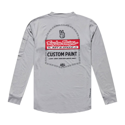 TROY LEE DESIGNS RUCKUS RIDE CUSTOM PAINT Langarmtrikot Mid Gray