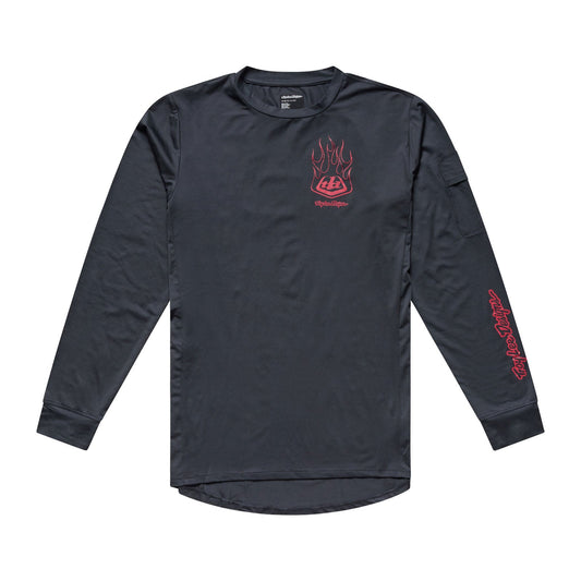 TROY LEE DESIGNS RUCKUS RIDE EMBER Langarmtrikot Carbon