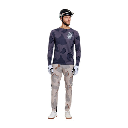 Trikot TROY LEE DESIGNS SKYLINE PRO FLOW CAMO Langarm Carbon