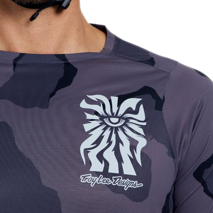 Trikot TROY LEE DESIGNS SKYLINE PRO FLOW CAMO Langarm Carbon