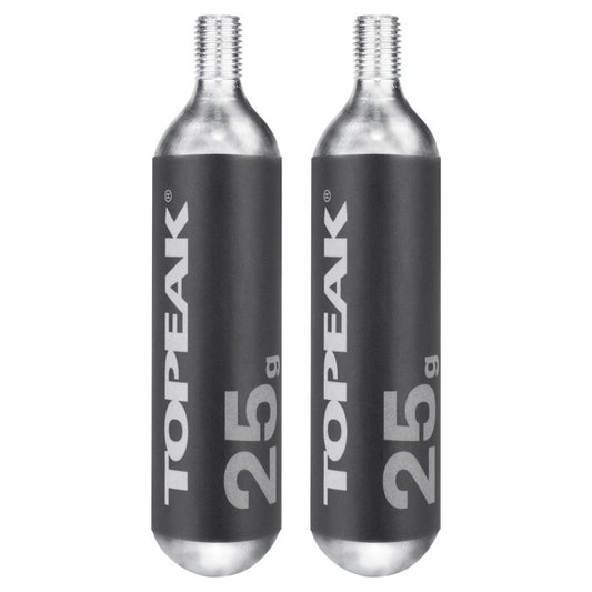 TOPEAK CO2-Kartuschen mit Gewinde 25 g (2 Stück)