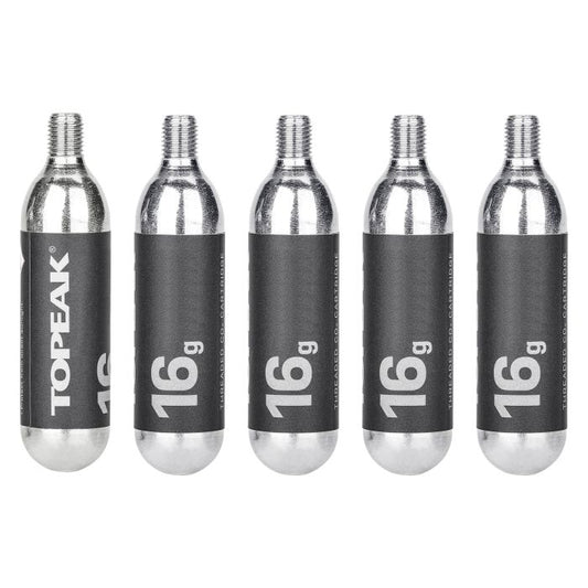 CO2-Patronen TOPEAK Gewinde 16g (5 Stück)