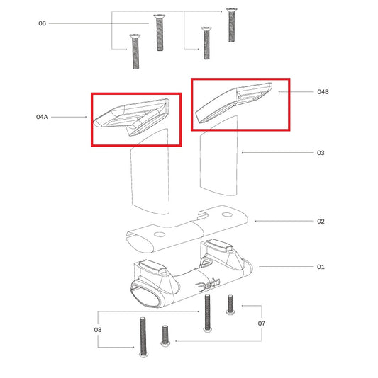 DEDA Befestigungsplatten für Halter TT314