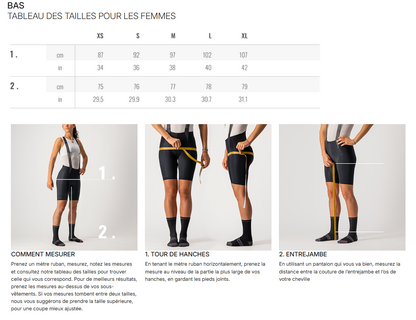 Lange Trägerhose CASTELLI ESPRESSO 2 DT Damen Blau